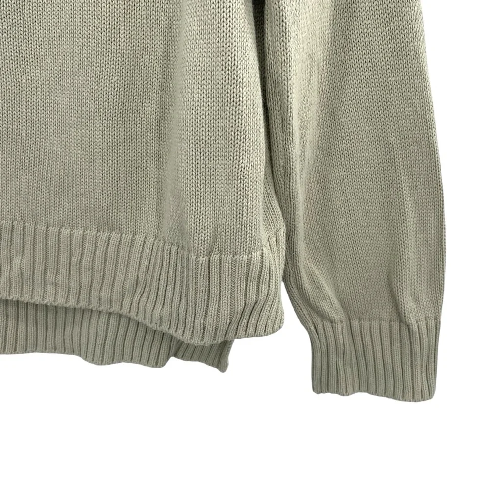 Anthropologie Able Organic Cotton Sage Green Chunky Knit Sweater - Picture 2 of 7